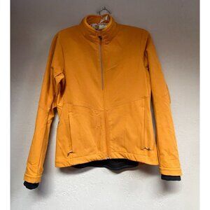 Co-op Cycles Womens Full-Zip Soft-Shell Cycling Jacket Small Orange Stretch